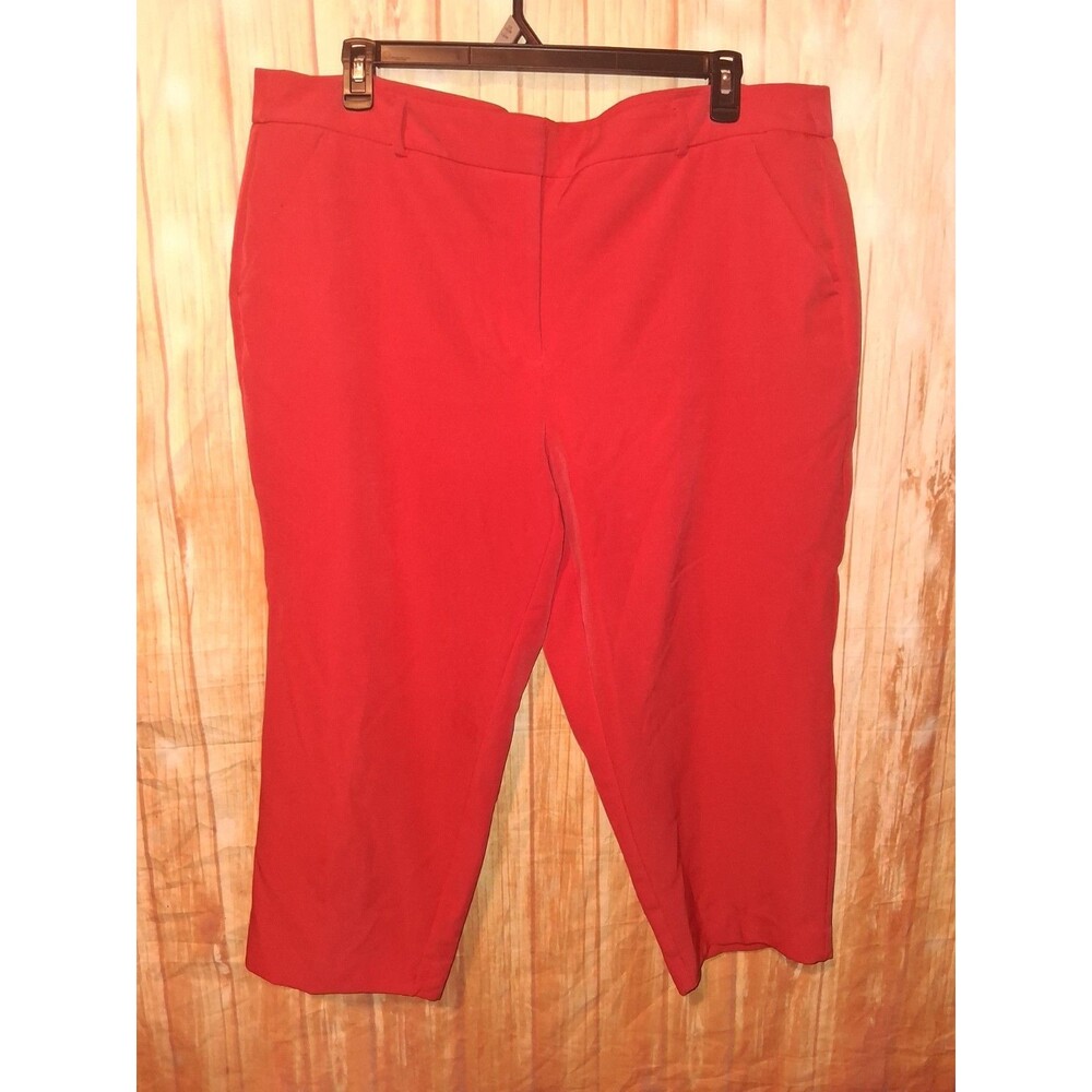 Apt 9 Torie Red Taper Capri Pants 18W